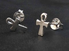 Cercei tip studs din argint Ankh Egiptean 7mm